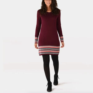 Sherpa Maya Sweater Dress Merino Blend Midi